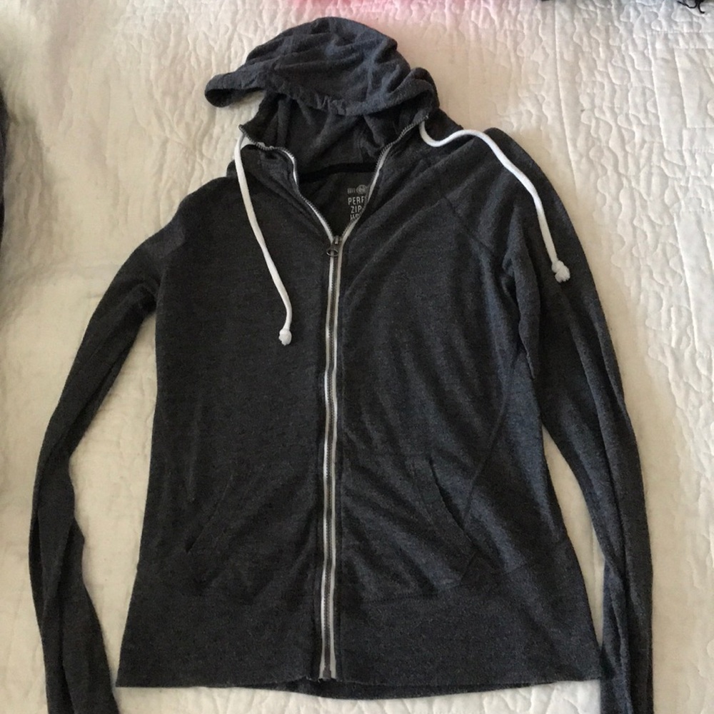 Light weight zip up hoodie